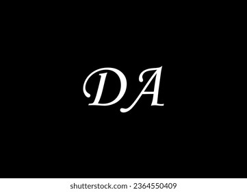 DA letter logo design and graphic logo design