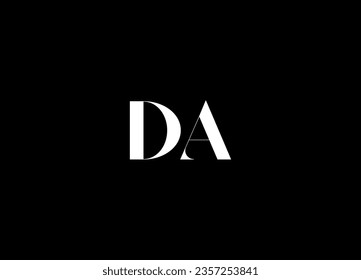 DA letter logo design and monogram logo design 