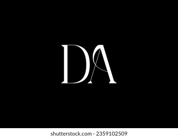 DA  letter logo design and monogram logo