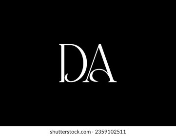 DA  letter logo design and monogram logo