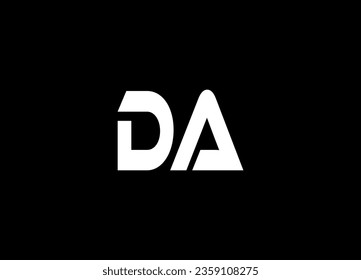 DA  letter logo design and monogram logo