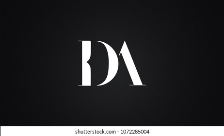 DA Letter Logo Design Template Vector