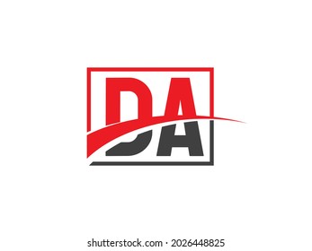 DA Letter Logo Design template