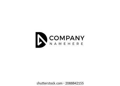 DA Letter Logo Design Vector Template