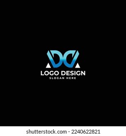 DA letter Logo Design Vector Illustration