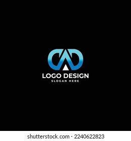 DA letter Logo Design Vector Illustration