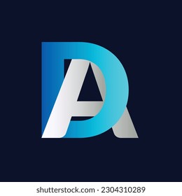 DA Letter logo design vector template.