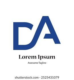 DA letter logo design vector file