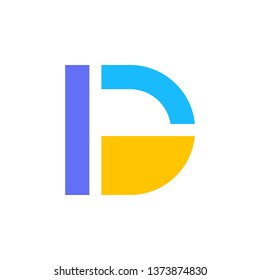 DA Letter logo, modern logo design, simple design, technology company logo, DA logo design