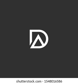 DA letter logo vector abstract