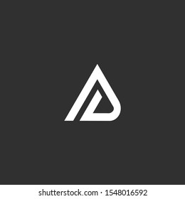 DA letter logo vector abstract