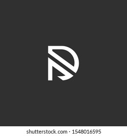 DA letter logo vector abstract