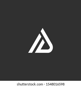 DA letter logo vector abstract