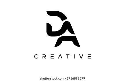 DA Letter Monogram Logo for Modern Creative Brand Identity