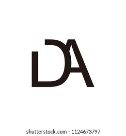 da letter vector logo