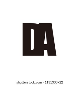 da letter vector logo