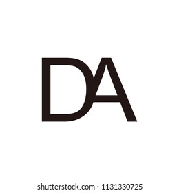 da letter vector logo