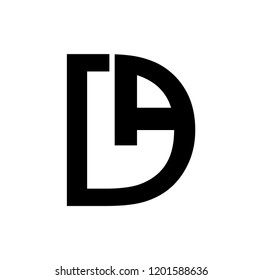 da letter vector logo