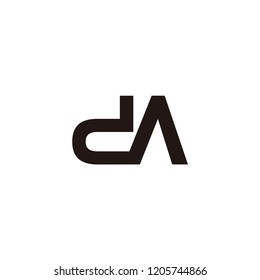 da letter vector logo