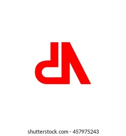 da letter vector logo