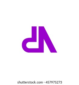 da letter vector logo