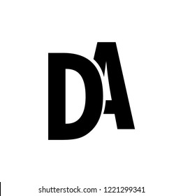 da letter vector logo. ad letter vector logo