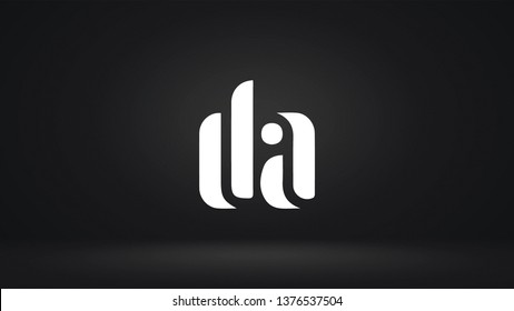 DA logo design template vector letter