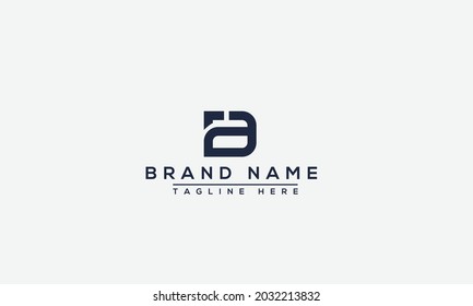 DA Logo Design Template Vector Graphic Branding Element.