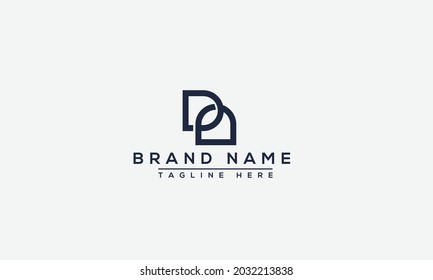 DA Logo Design Template Vector Graphic Branding Element.