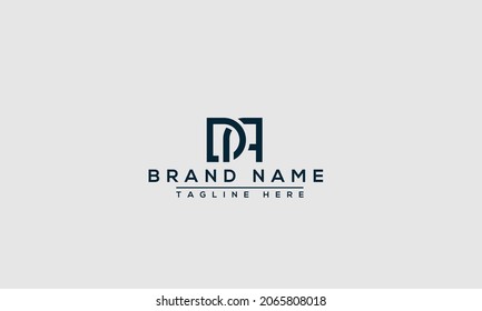 DA Logo Design Template Vector Graphic Branding Element.