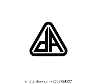 DA logo design vector template