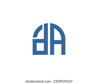 DA logo design vector template