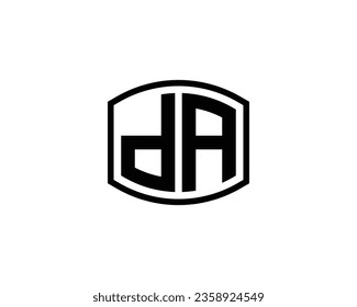 plantilla vectorial de diseño de logotipo de DA