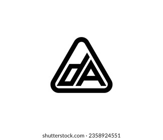 DA logo design vector template