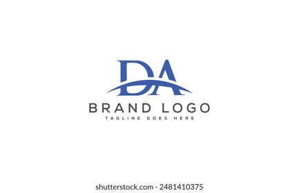 DA logo design vector template design for brand