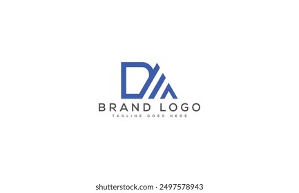 DA logo design vector template design for brand