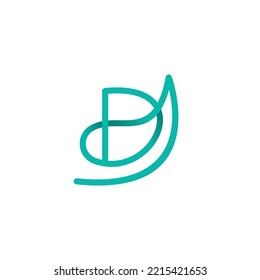 DA logo initial letter design template vector 