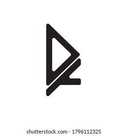 DA logo symbol or icon template design