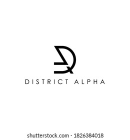 DA logo symbol letter vector abjad