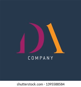 DA logo template. Company logo. 