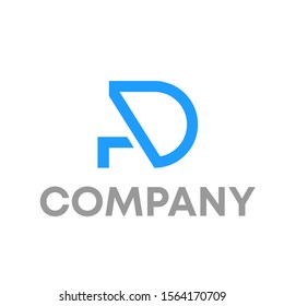 DA logo vector design template sign