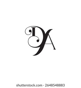 DA luxury logo, da logo, da vector, da initials 