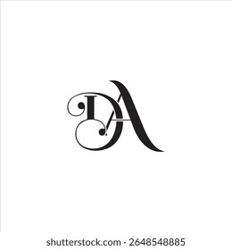 DA luxury logo, da logo, da vector, da initials 