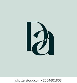 DA monogram concept company logo