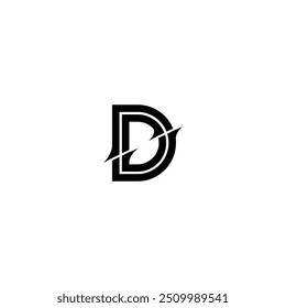 DA monogram logo design letter text name symbol monochrome logotype alphabet character simple logo