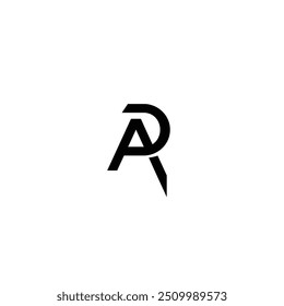 DA monogram logo design letter text name symbol monochrome logotype alphabet character simple logo