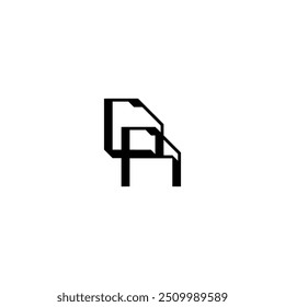 DA monogram logo design letter text name symbol monochrome logotype alphabet character simple logo