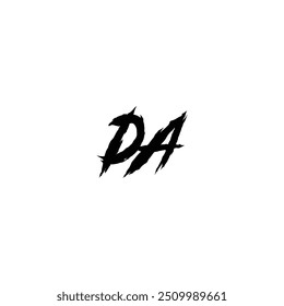 DA monogram logo design letter text name symbol monochrome logotype alphabet character simple logo