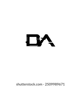 DA monogram logo design letter text name symbol monochrome logotype alphabet character simple logo