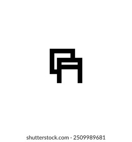 DA monogram logo design letter text name symbol monochrome logotype alphabet character simple logo